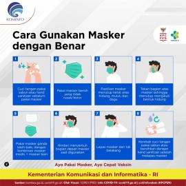 Cara penggunaan masker yang baik dan benar