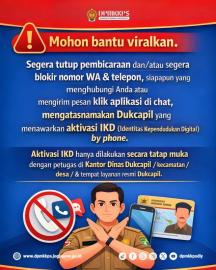 Modus Baru Penipuan IKD, Warga diminta Waspada